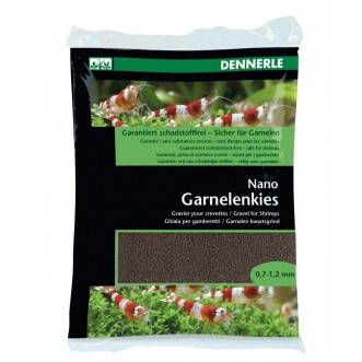 Dennerle 5856 Nano Garnelemkies Sumatra Marrone Ghiaia per gamberetti d'acquario 2 kg