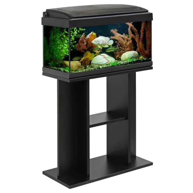 MTB Acquari Milo 60 LED Acquario con tavolino accessoriato 57 L Nero