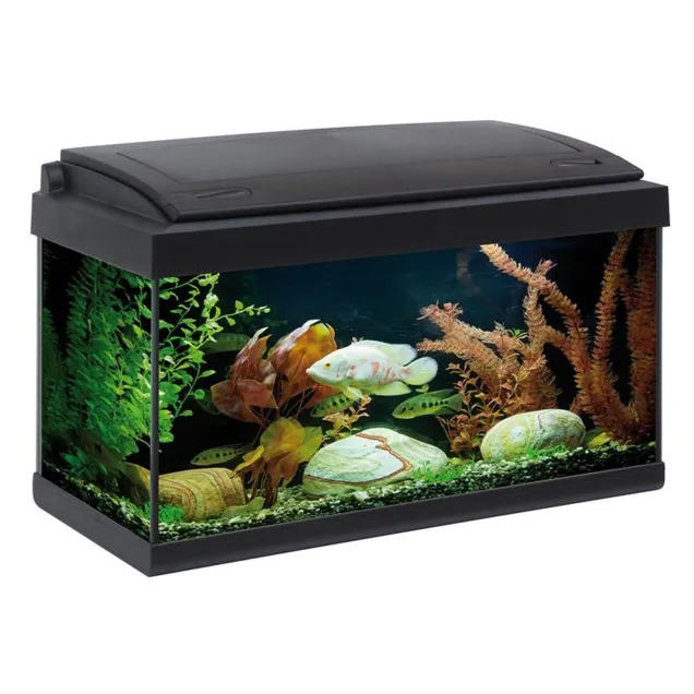 MTB Acquari Milo 60 LED Acquario con tavolino accessoriato 57 L Nero