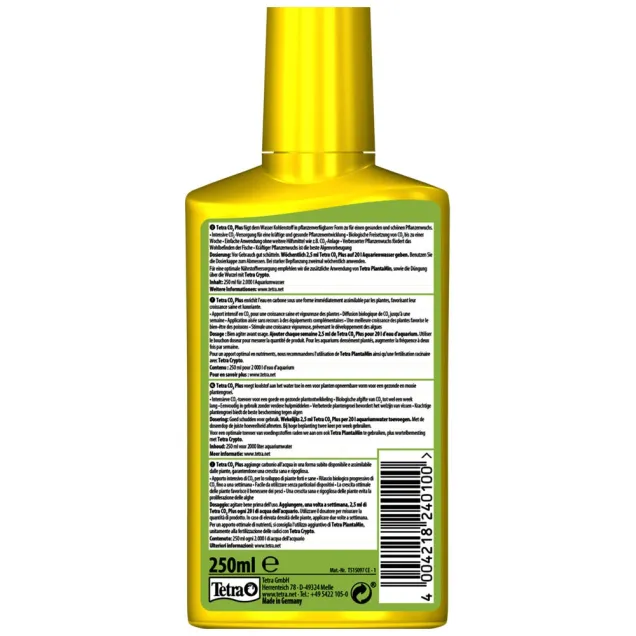 Tetra CO2 Plus 250 ml anidride carbonica liquida fertilizzante d'acquario