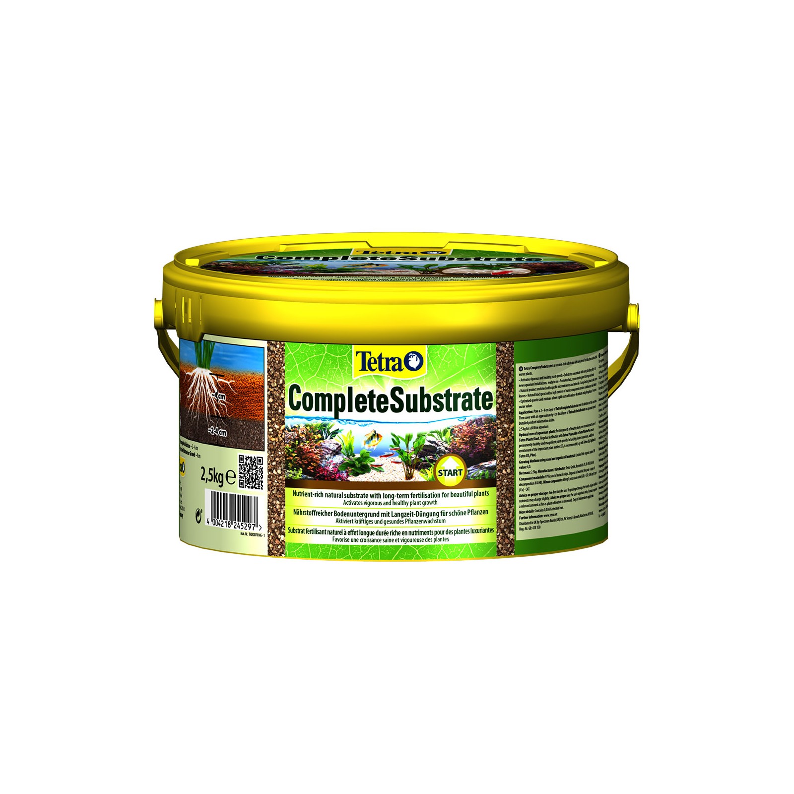 Tetra CompleteSubstrate 2.5 KG Substrato ricco di nutrienti per fertilizzazione a lungo termine in acquario