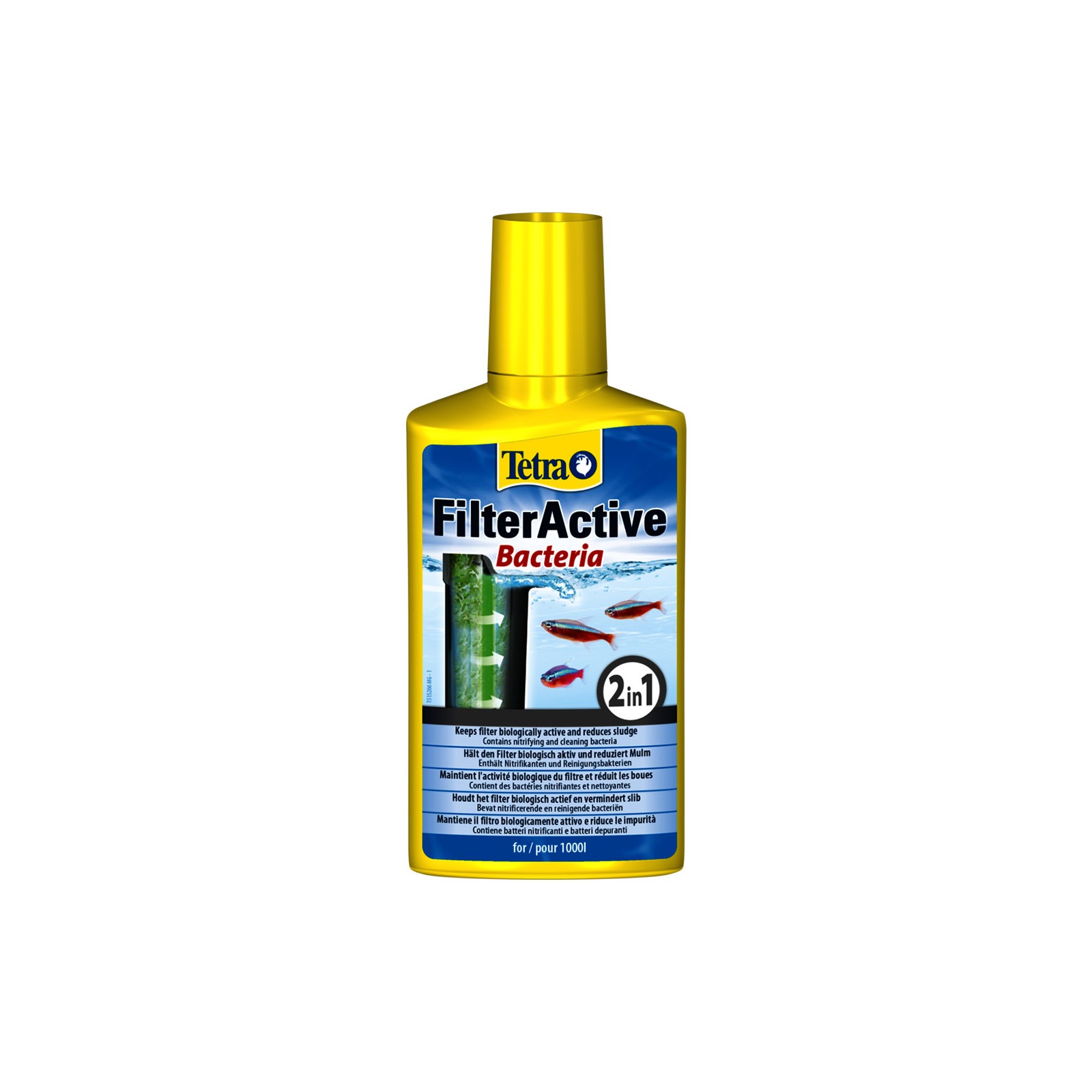 Tetra FilterActive 100 ml Batteri vivi per acquario aiuta il filtro ai cambi d'acqua