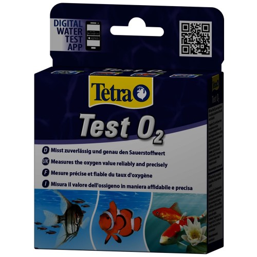 Tetra Test O2 per misurare la quantità di Ossigeno in acquario dolce e marino