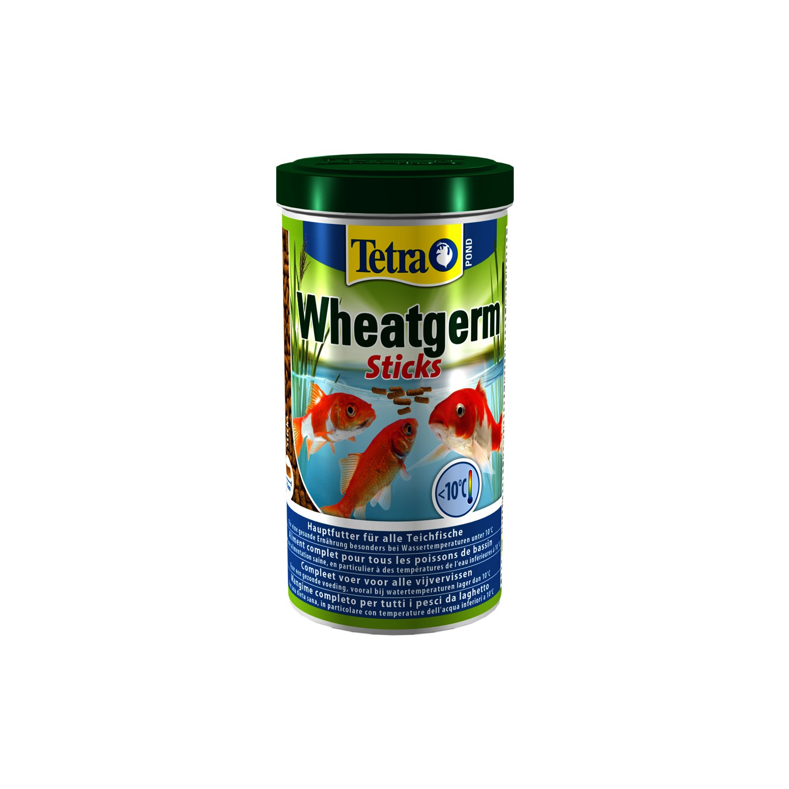 Tetra Pond Wheatgerm Sticks 1 Lt Mangime in stick per temperature basse per pesci da laghetto carpe da giardino e pesci rossi