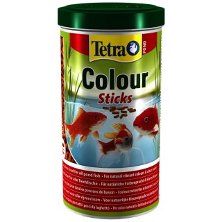 Tetra Pond Colour Sticks 1 Lt Mangime in stick per pesci da laghetto carpe da giardino e pesci rossi