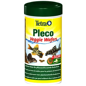 Tetra Pleco Veggie Wafers 250 ml Mangime specifico per pesci da fondo erbivori d'acquario