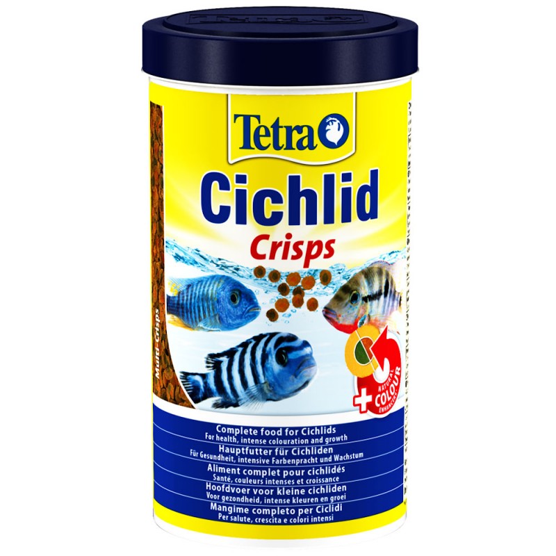 Tetra Cichlid Crisp ex Pro 500 ml Mangime in Crisp per ciclidi d'acquario efficiente per il sistema immunitario
