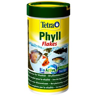 Tetra TetraPhyll Flakes 100 ml mangime per pesci tropicali d'acquario migliora le funzioni biologiche