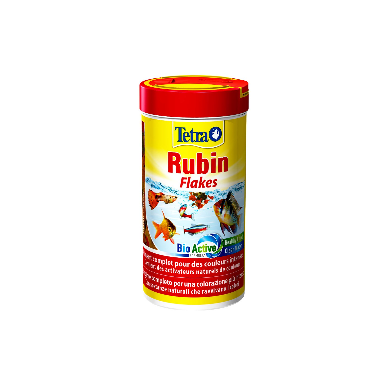 Tetra Rubin Flakes Mangime in fiocchi 250 ml vitaminizzato per pesci d'acquario esalta i colori dopo due settimane