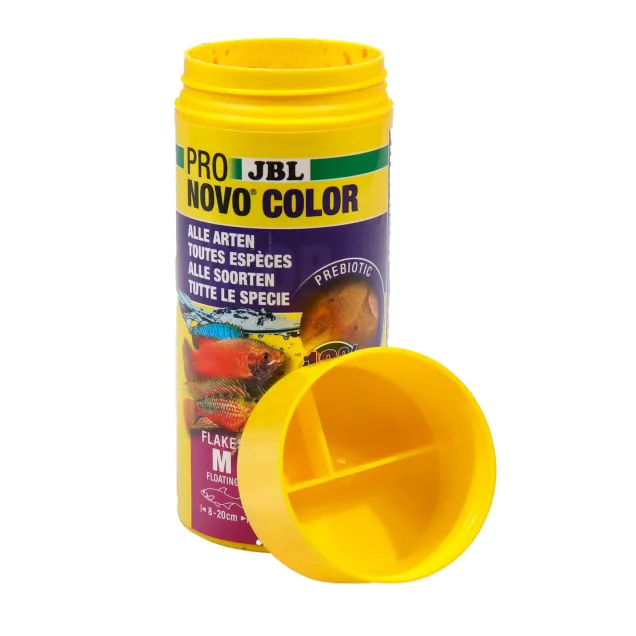 JBL Pronovo Color Flakes M - Mangime in fiocchi per colori brillanti per tutti i pesci d'acquario da 8-20 cm