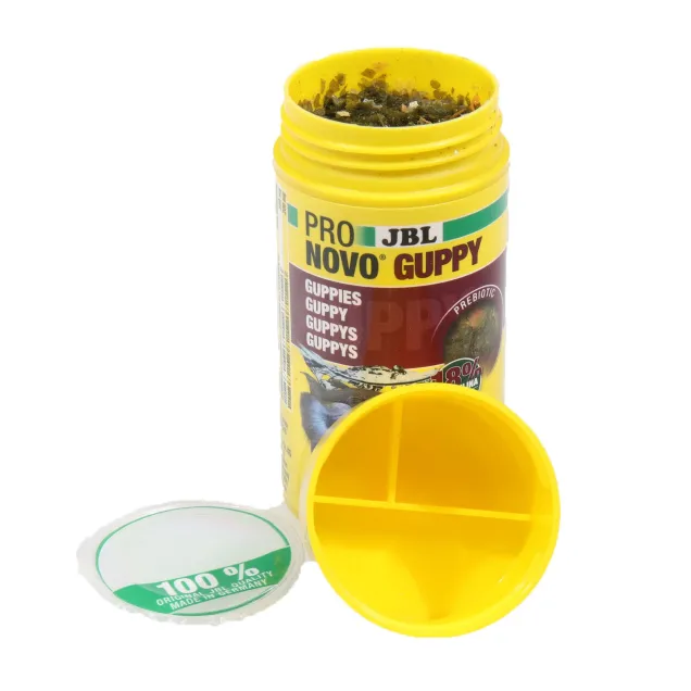 JBL Pronovo Guppy Flakes S - Mangime di base in fiocchi per guppy e altri vivipari da 3-10 cm