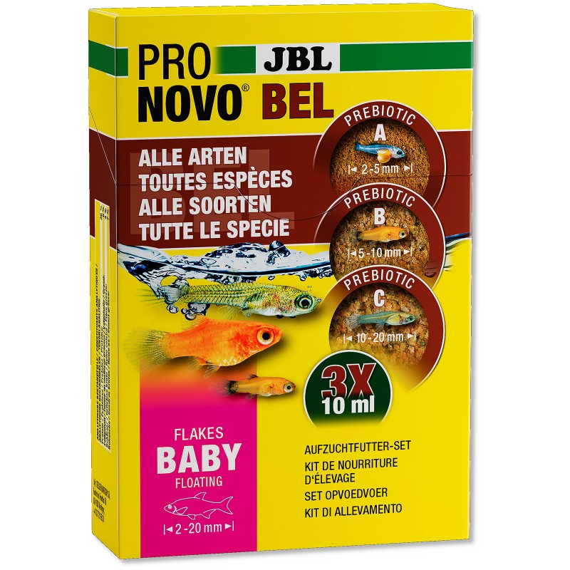 JBL PRONOVO BEL FLAKES BABY Mangime completo per avannotti 3x2,5 gr
