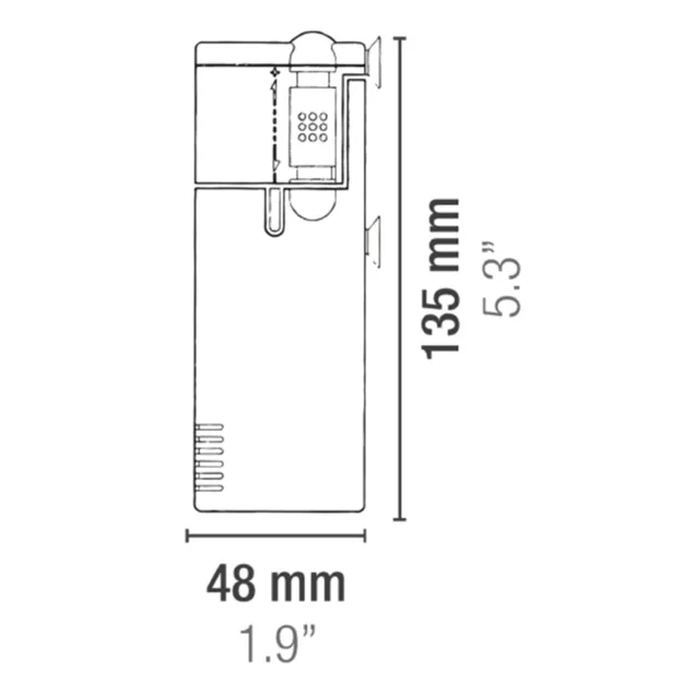 Sicce Micron filtro interno con materiale filtrante incluso 300 litri ora misure
