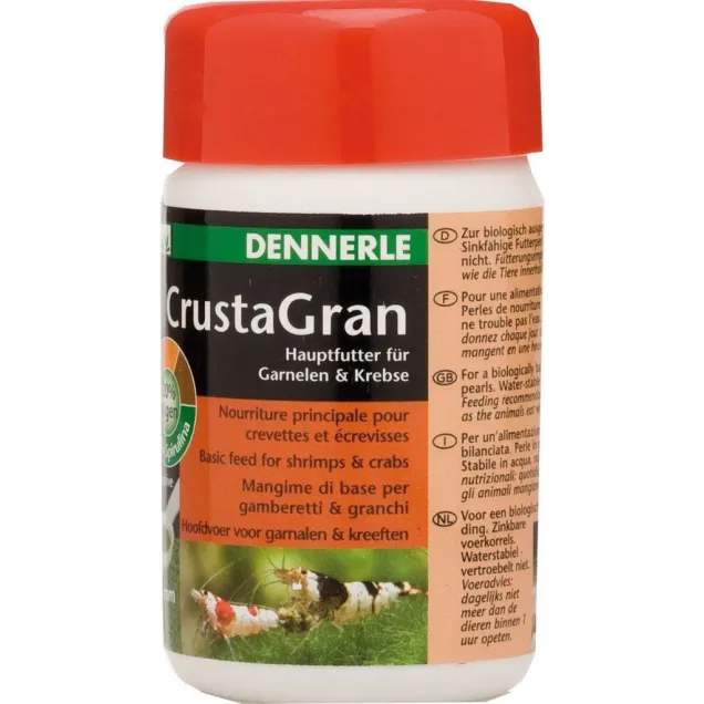 Dennerle 5918 Crusta Gran 100ml Alimento Completo Per Gambereretti e Granchi in acquario Granulometria 2mm