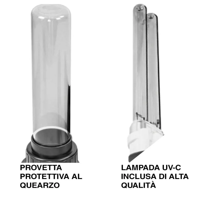 Sicce UV-C Clarifier sterilizzatore UV per acquario e laghetto lampada inclusa