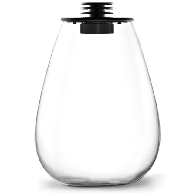 Bioloark Bio Bottle SD terrario a goccia in vetro con sistema di aerazione e illuminazione LED vuoto
