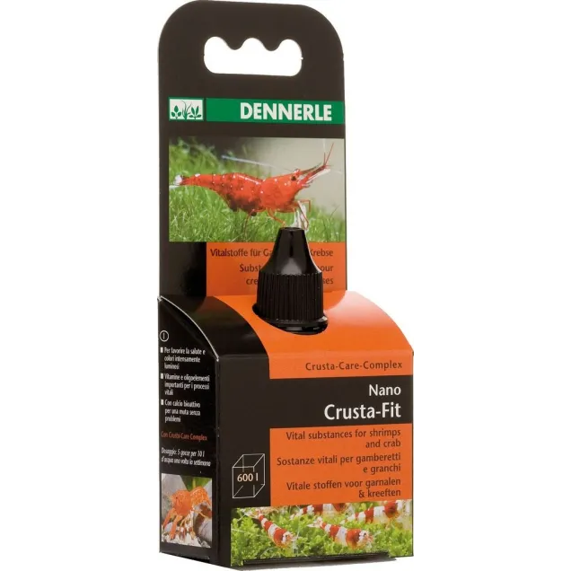 Dennerle 5931 Nano Crusta Fit Vitamine + Oligoelementi per Gamberetti d'acquario 15ml per 600 litri