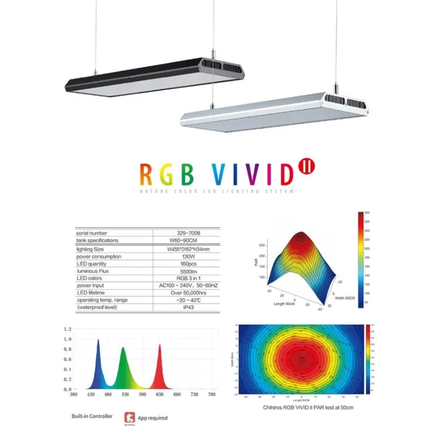 chihiros RGB VIVID シルバー Chihiros RGB VIVID 2 シルバー LED ライト Chihiros Aquatic