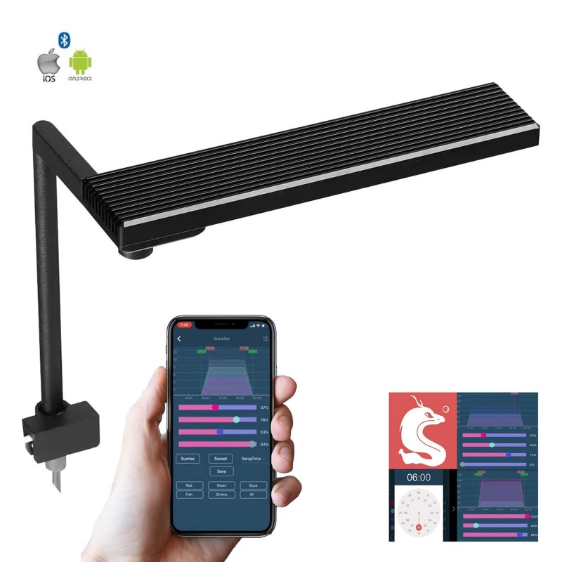 Chihiros C II RGB Plafoniera LED 20-36cm 20W 1580lm con controller incluso