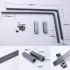 Chihiros Supporto in alluminio per WRGB II e Vivid II - Set di 2 Supporti