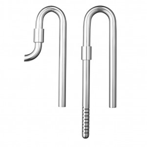 Chihiros Inflow Outflow Set L di Ingresso e Uscita per Filtri in Acciaio Inossidabile
