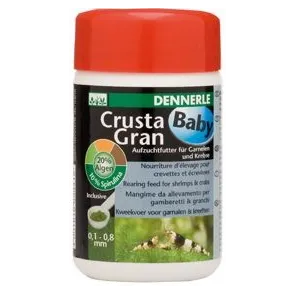 Dennerle 5941 Crusta Gran Baby mangime per Gamberetti e Granchi granul 0.8 mm 100ML