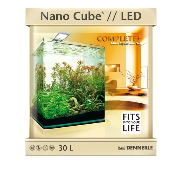 Dennerle Nano Cube 30l Complete Plus Led Dennerle 6022 Nano Cube Complete Plus LED da 30 l 30x30x35h cm acquario