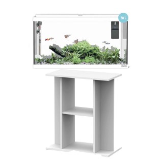 Sicce Acquario Moby Dick 60 New Bianco - 58 Litri Completo di Accessori con Supporto