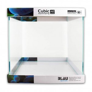 Blau Aquaristic CUBIC Aquascaping 35x35x35cm 42lt acquario in vetro extrachiaro