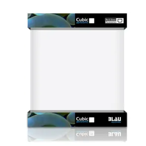 Blau Aquaristic CUBIC Aquariums 20x20x25cm 10lt acquario in vetro