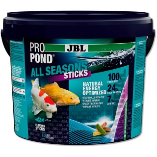 JBL ProPond All Seasons Sticks – Mangime Completo per Pesci da Laghetto secchio