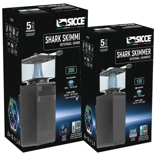 Sicce Shark Skimmer – Schiumatoio interno per acquari marini scatole