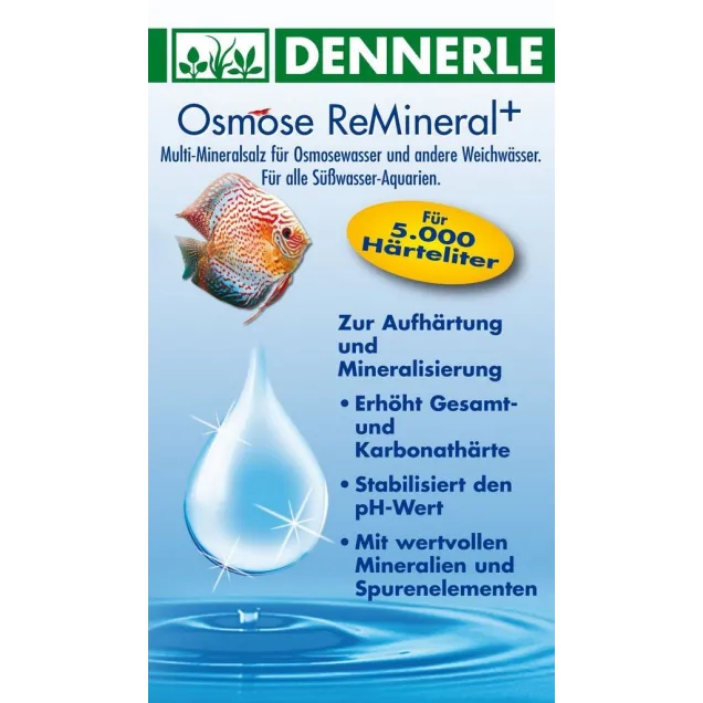 Dennerle 7035 Osmose Remineral 250gr per 5000 sali per acqua ad osmosi in acquario