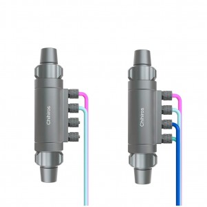 Chihiros Dosing Flow Adapter con 4 porte dosometriche e valvole di non ritorno per filtro esterno acquario
