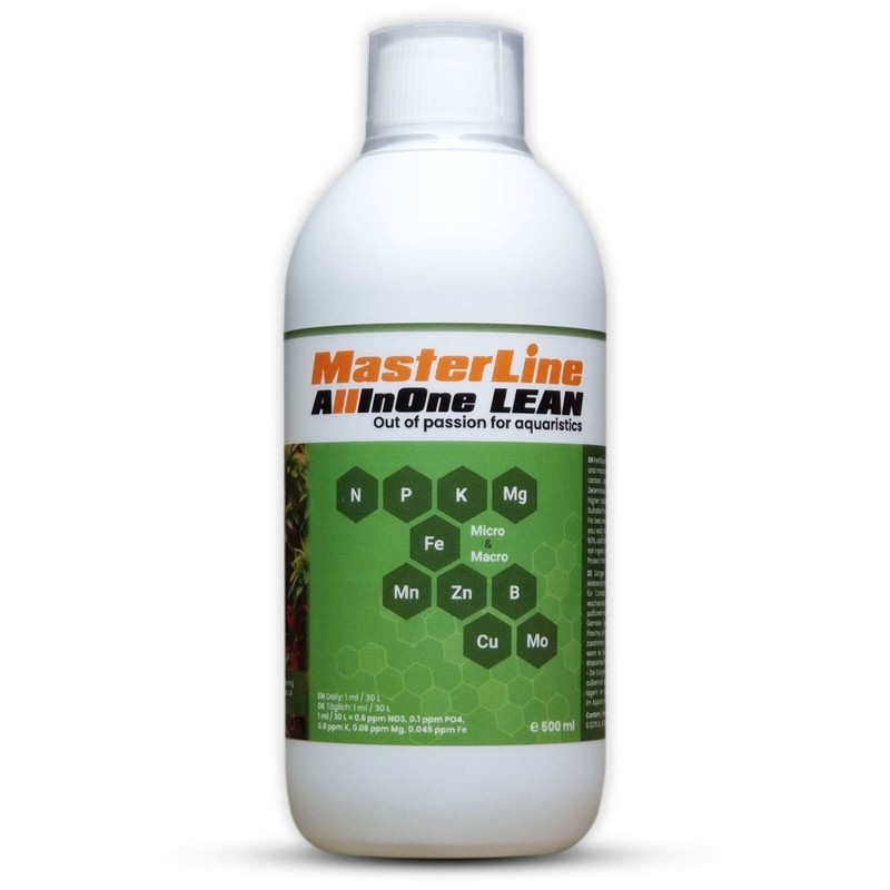 MasterLine AllInOne Lean 500ml fertilizzante completo per piante d'acquario
