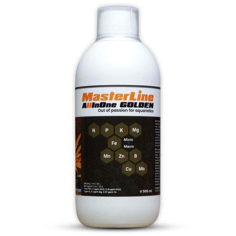 MasterLine AllInOne Golden 500ml fertilizzante completo per piante acquatiche