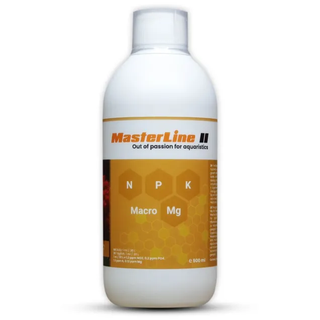 MasterLine II 500ml fertilizzante macronutrienti per acquari piantumati
