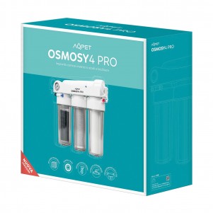 Impianto osmosi Aqpet Osmosy4 Pro con resina e FlushValve 4 stadi