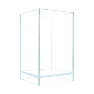 Acquario Aqpet Kubic 15 Air in vetro extrachiaro da 5 mm con coperchio in vetro removibile