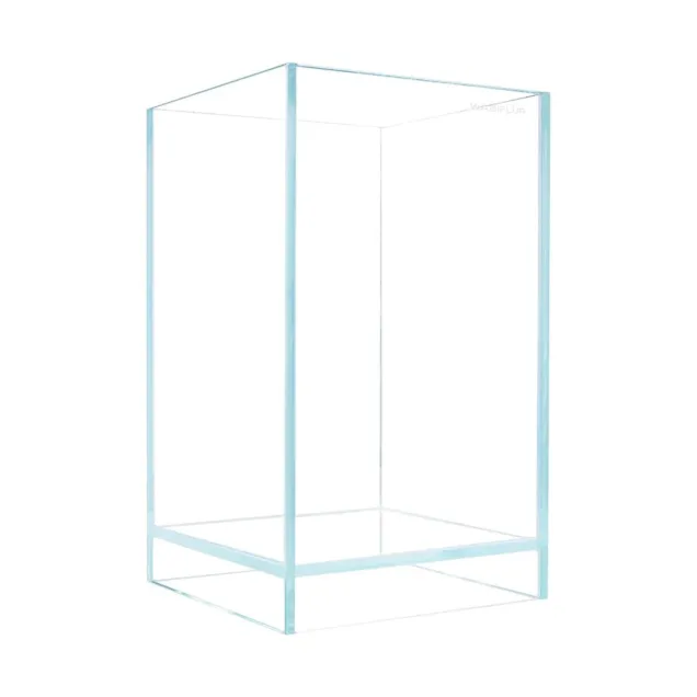 Acquario Aqpet Kubic 15 Air in vetro extrachiaro da 5 mm con coperchio in vetro removibile