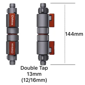 Chihiros Double Tap connettore rapido a doppia valvola per filtri esterni acquario 2