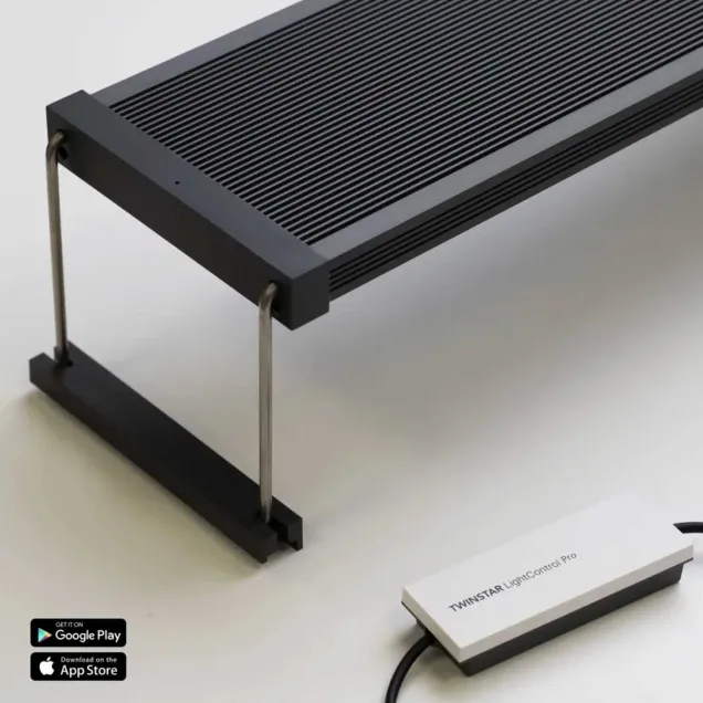 Twinstar S-Line 450S V plafoniera LED RGB per acquari 45–55 cm con LightControl Pro Bluetooth