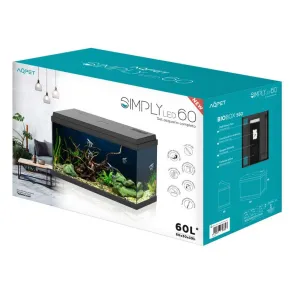 Aqpet Simply LED 60 Set - acquario completo 60 litri con luce LED filtro e riscaldatore 2