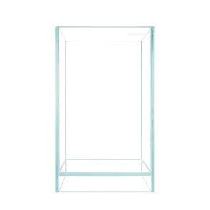 Kit acquario completo per Betta con vasca in vetro extrachiaro filtro interno luce LED ghiaia nera e piante galleggianti 2