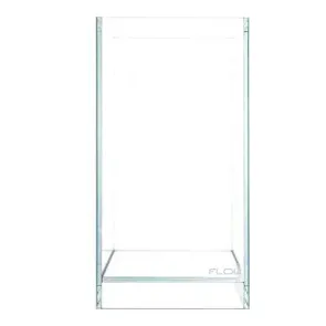 Acquario Flow Air Glass in vetro extrachiaro da 20x20x35 centimetri