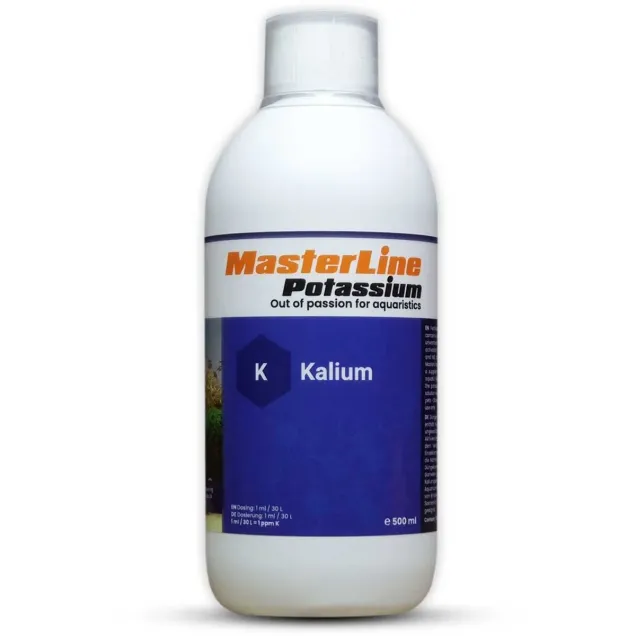 MasterLine Potassium 500 ml fertilizzante liquido potassio per acquario