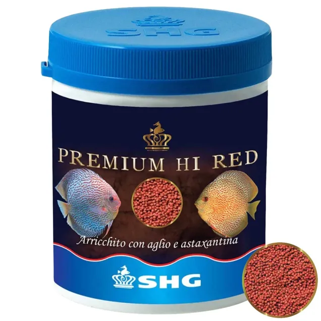 SHG Premium HI RED mangime in granuli per intensificare la colorazione dei pesci d’acqua dolce