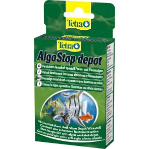 Tetra AlgoStop depot pastiglie per azione contro le alghe filamentose e a pennello in acquario