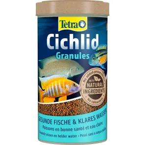 Tetra Cichlid Granules 500 ml Mangime Granuli per ciclidi d'acquario di taglia media 5 10 cm