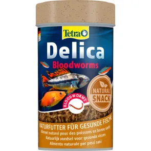 Tetra Delica Chironomus 100% 100 ml Larve rosse di zanzara mangime per pesci d'acquario